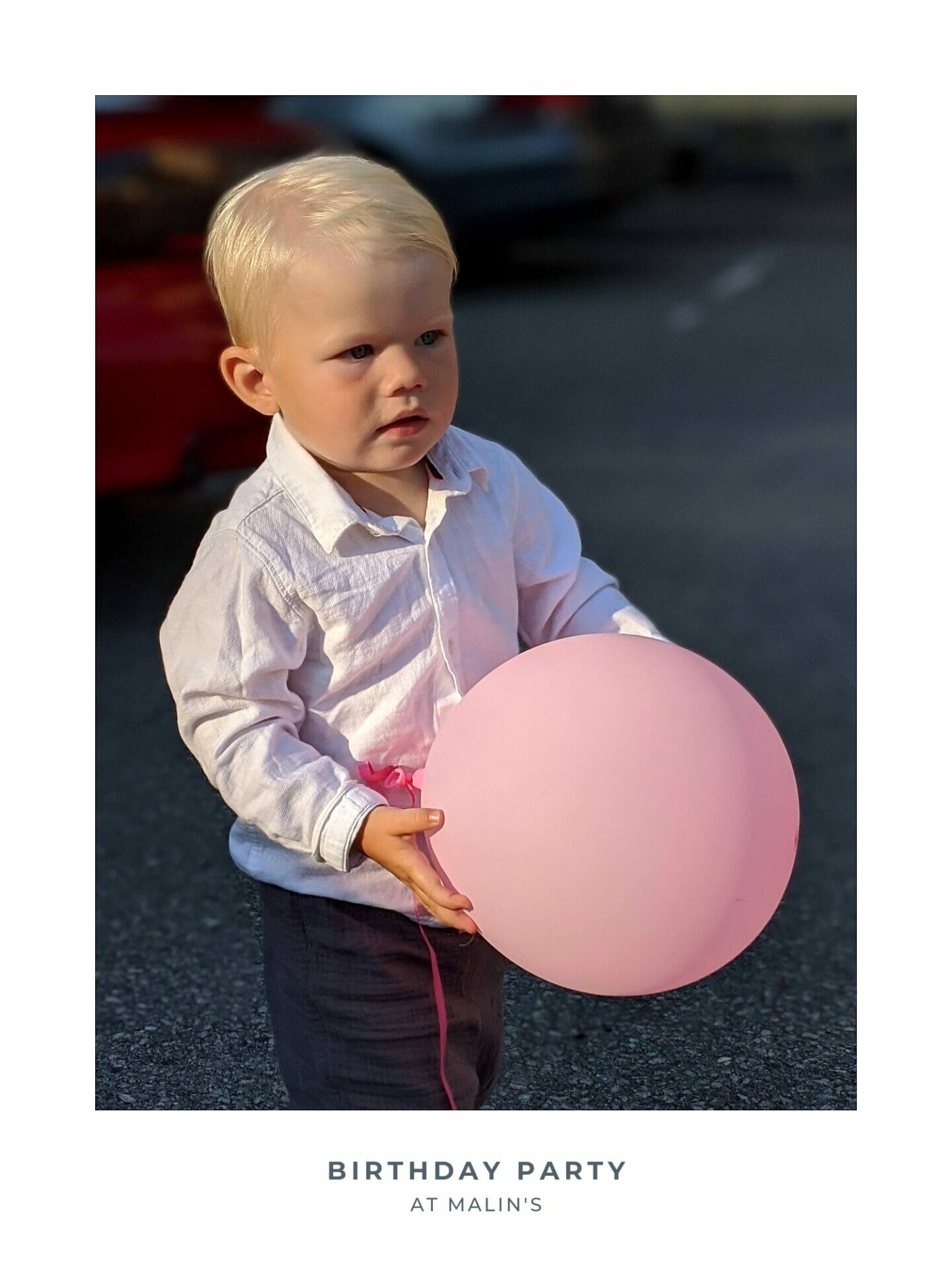 Poster of boy with balloon with filter Original