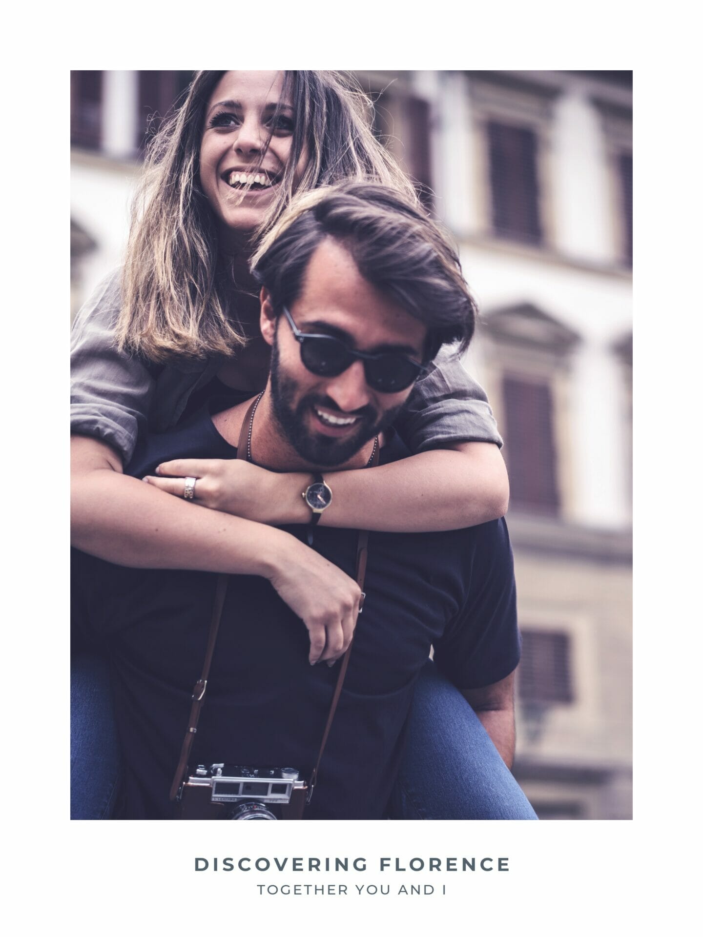 Poster of couple sightseeing in Florence