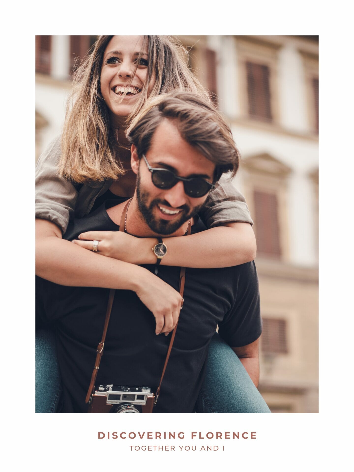 Poster of couple sightseeing in Florence