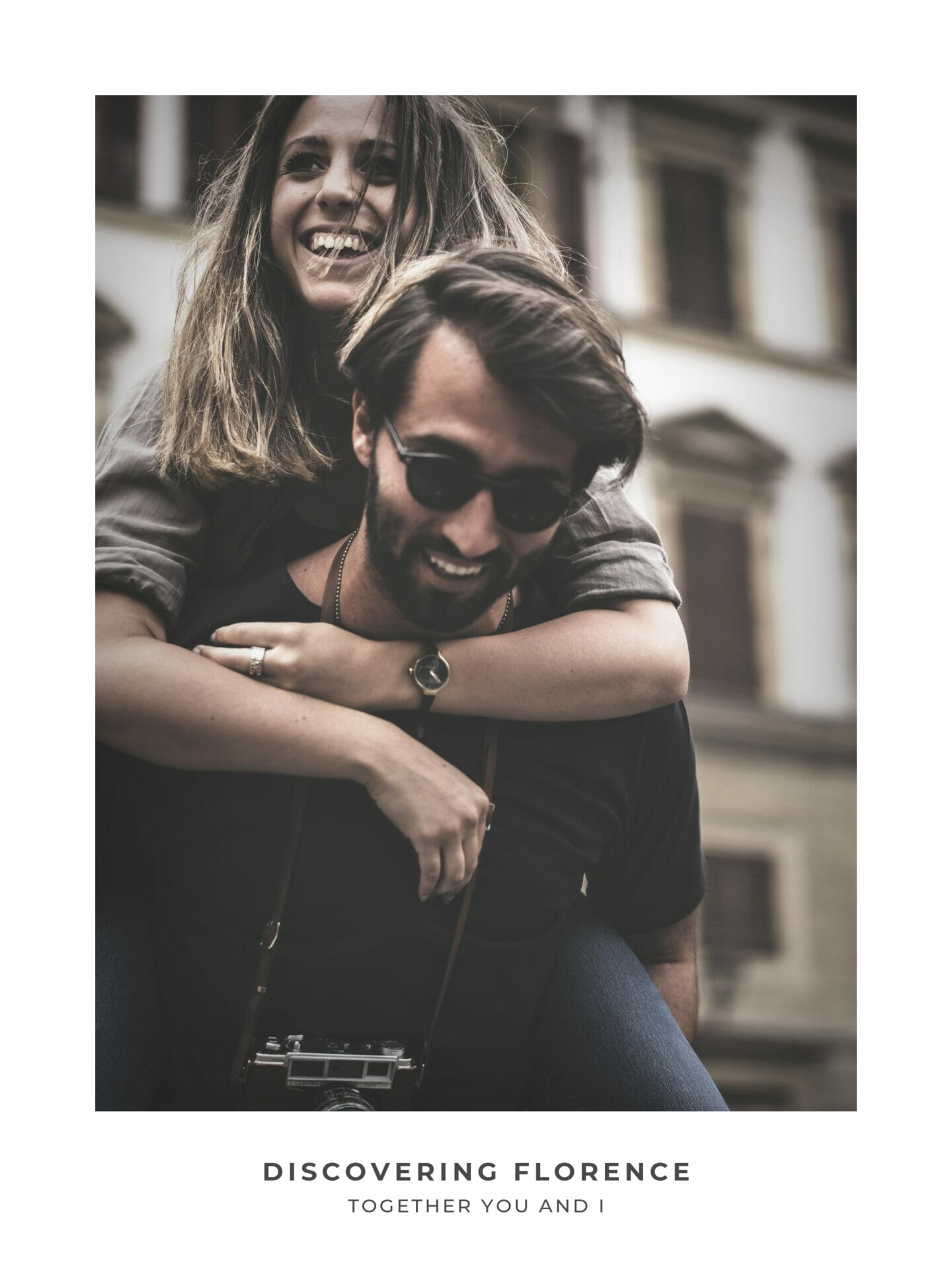 Poster of couple sightseeing in Florence