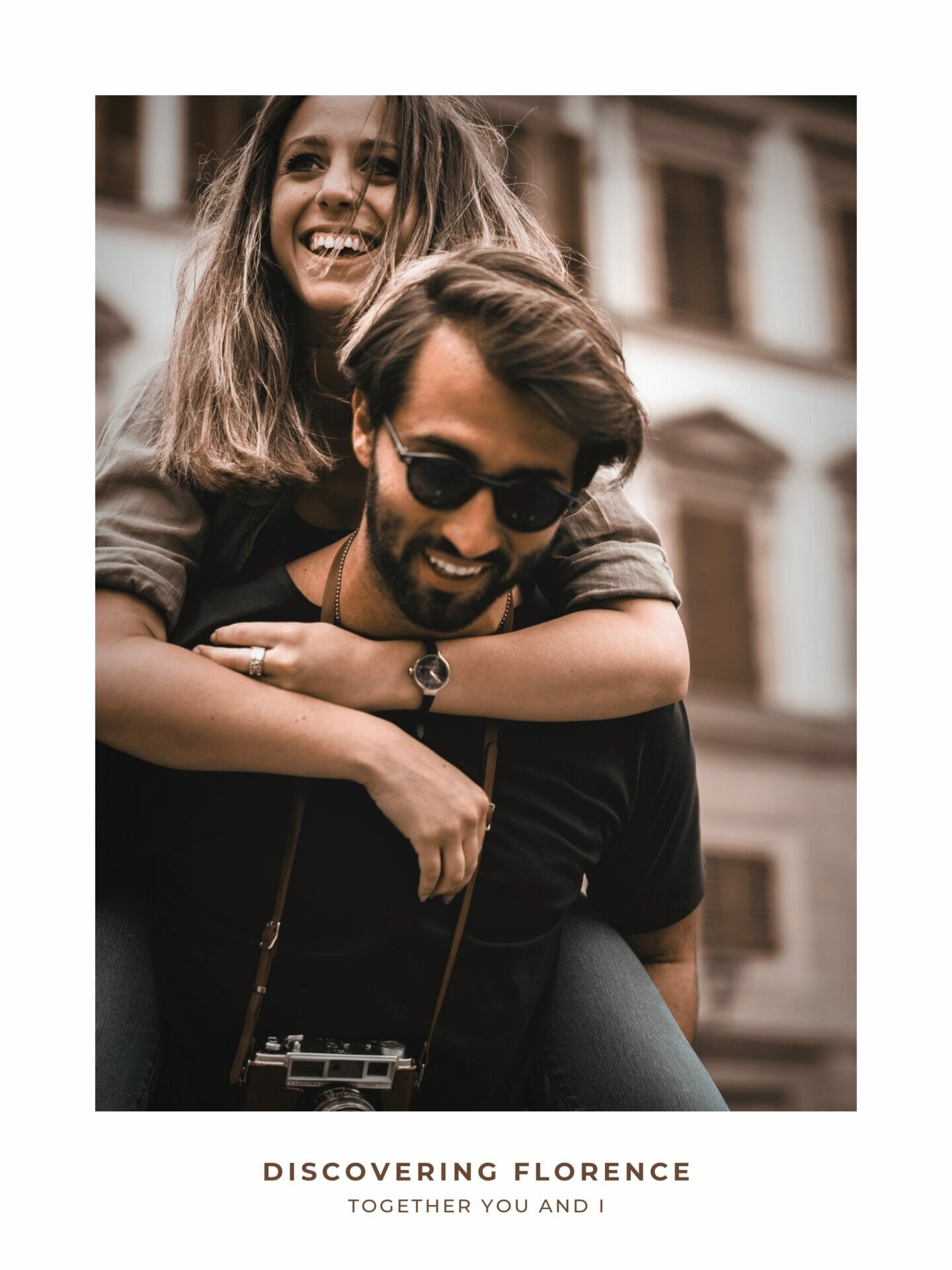 Poster of couple sightseeing in Florence