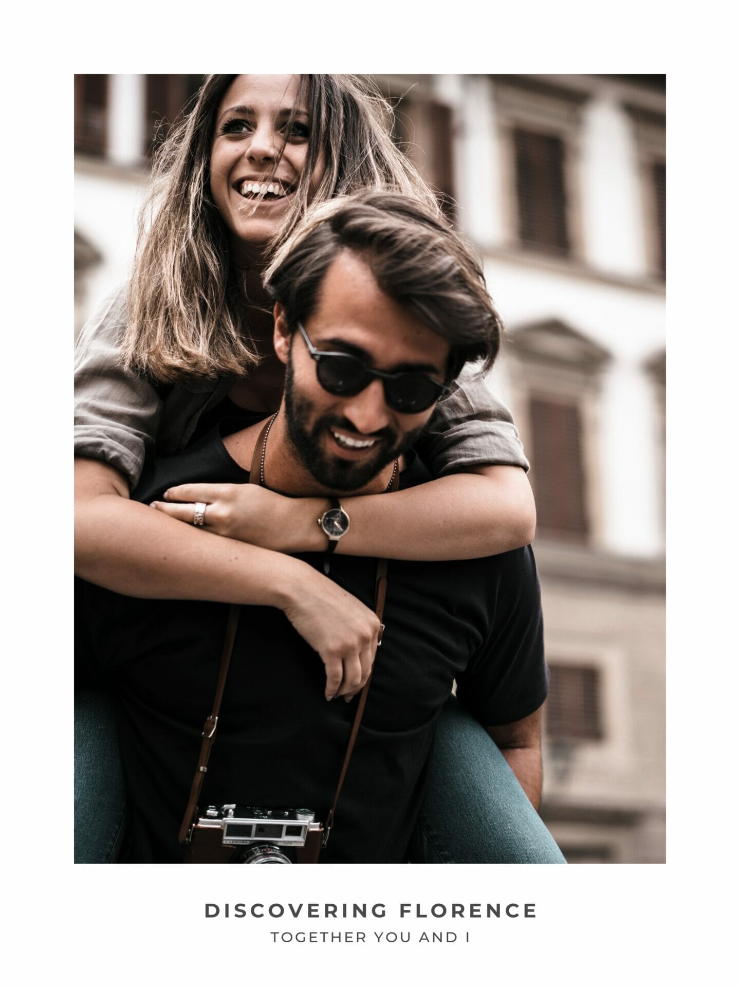 Poster of couple exploring Florence