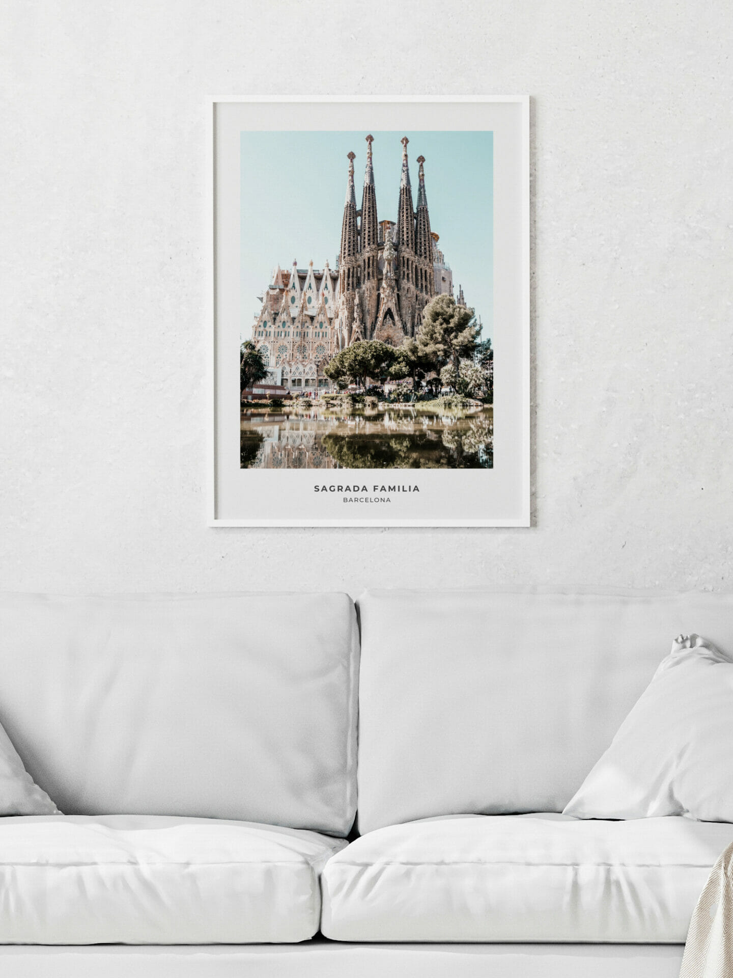 Poster of Sagrada Familia in interior
